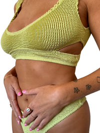 Kiera bikini top in Ivy, LOKAL one/size swimwear, photo 1 of 4