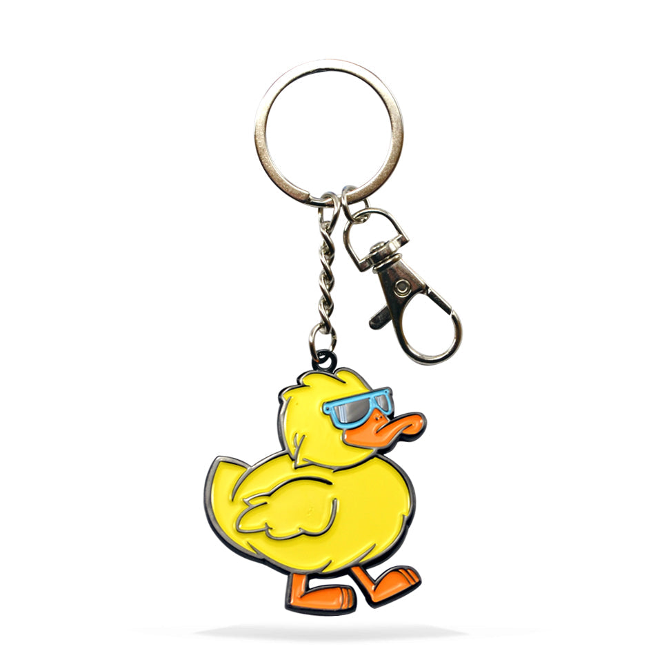 Duck Enamel Keychain