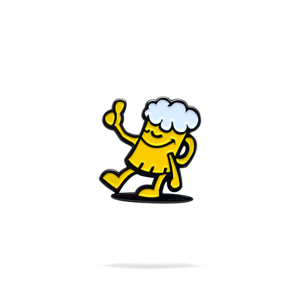 Beer Dude Enamel Pin