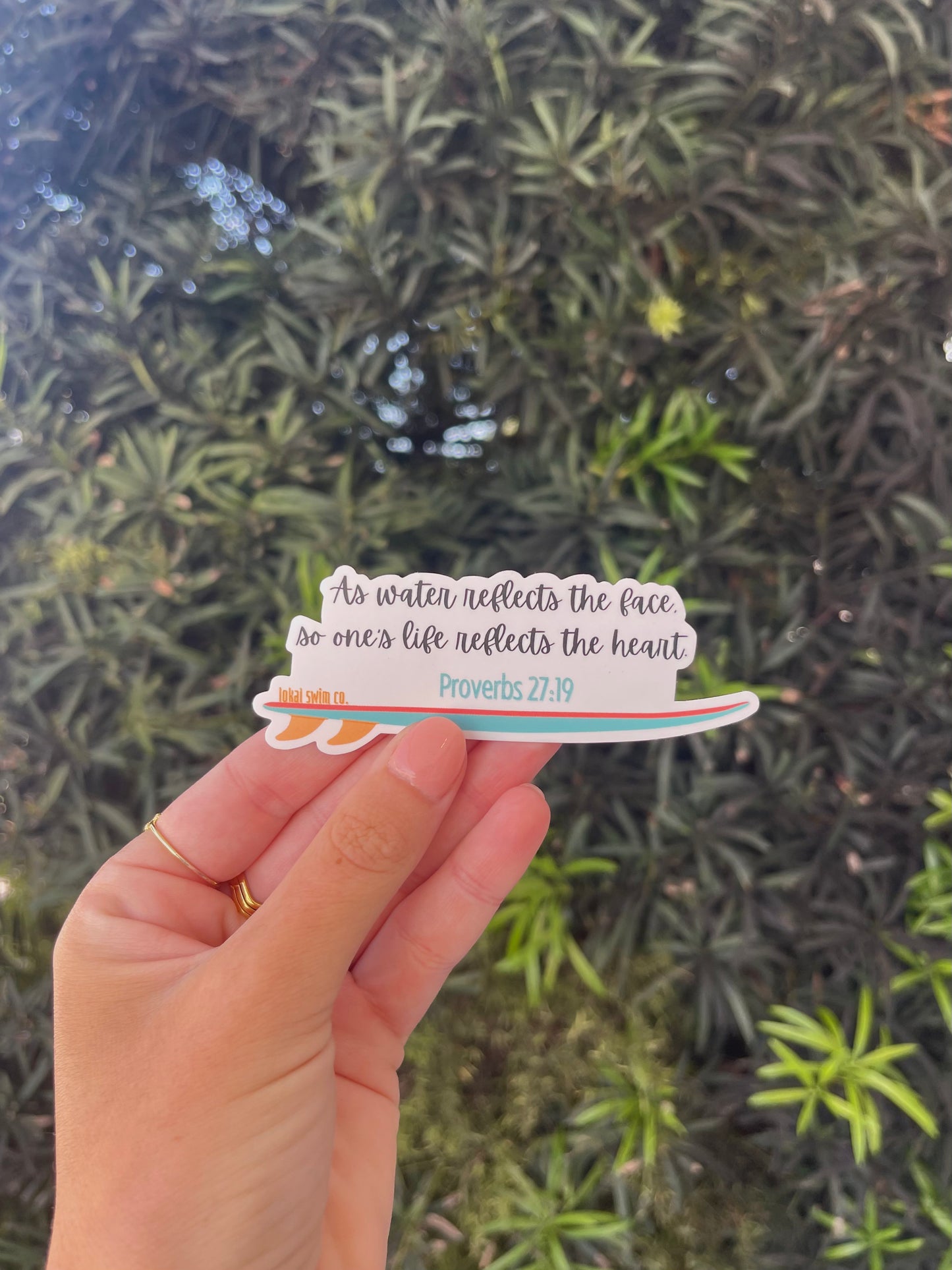 Proverbs 27:19 Sticker