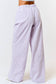 Gingham Plaid Wide Leg Lounge Pant - Lavender