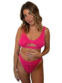 Janelle bikini bottom in Petunia, LOKAL one/size swimwear, photo 1 of 4