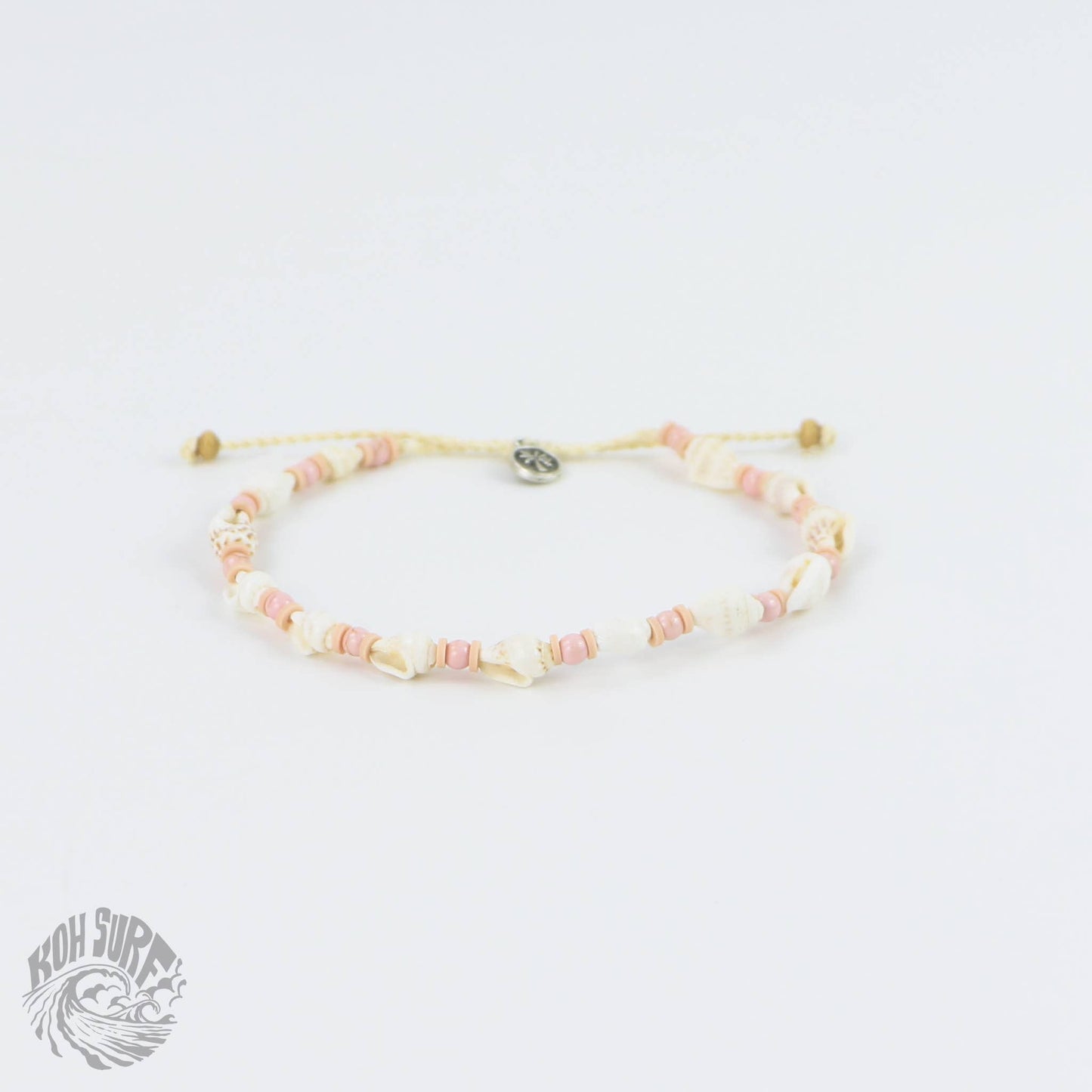 Koki Beach Beaded Anklet - Pink