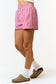 Gingham Boxer Shorts - Magenta