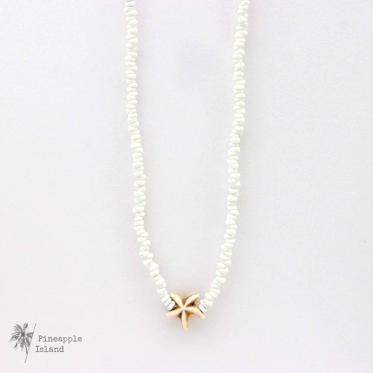 Tidepool Star Necklace Beaded Necklace - White