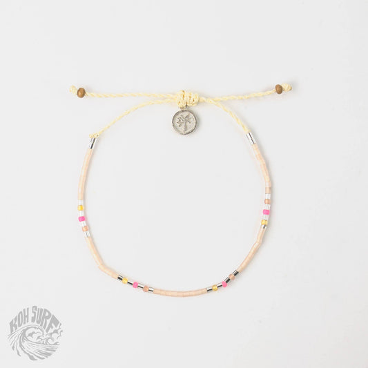 Nusa Dainty Beaded Bracelet - Pink Tones