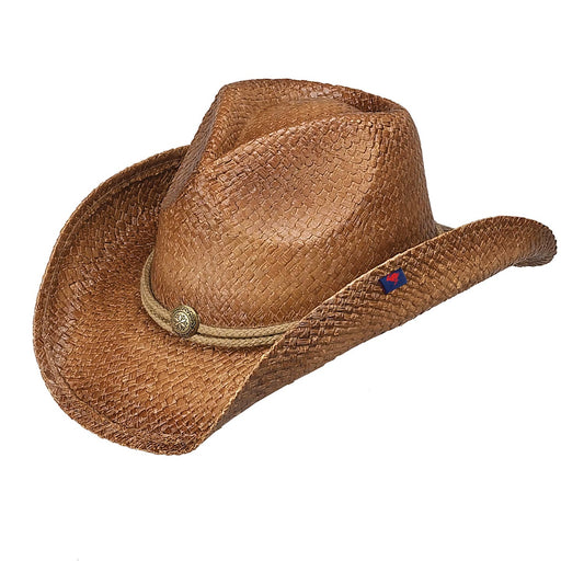 Round Up Straw Western Drifter Cowboy Hat