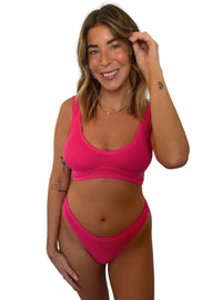 Hannah bikini bottom in Petunia, LOKAL one/size swimwear, photo 1 of 3