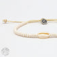 Laaloa Bay Beaded Anklet - Cream