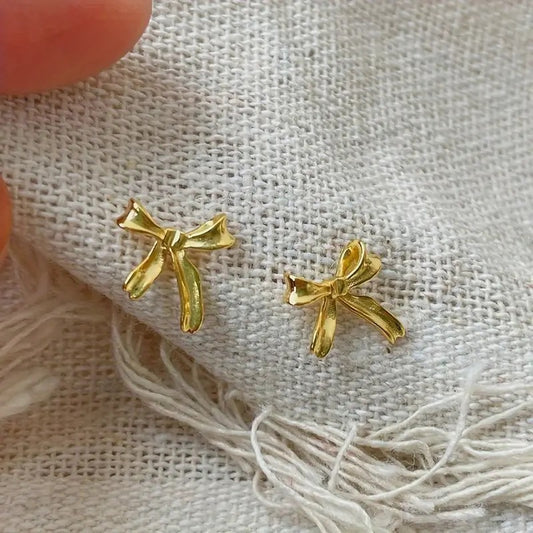 Ribbon Stud Earrings