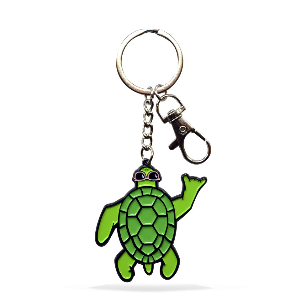 Shell Shaka Enamel Keychain