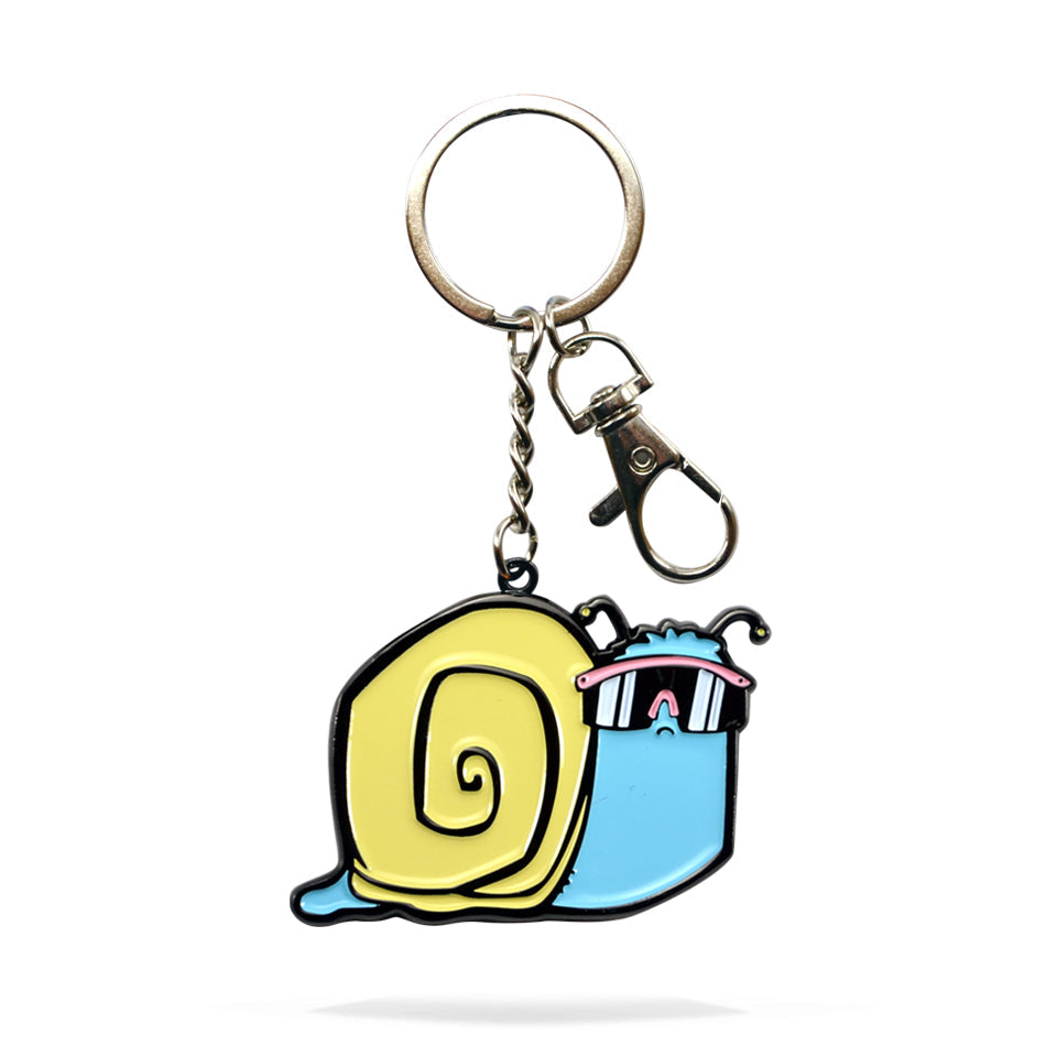 Snail Enamel Keychain