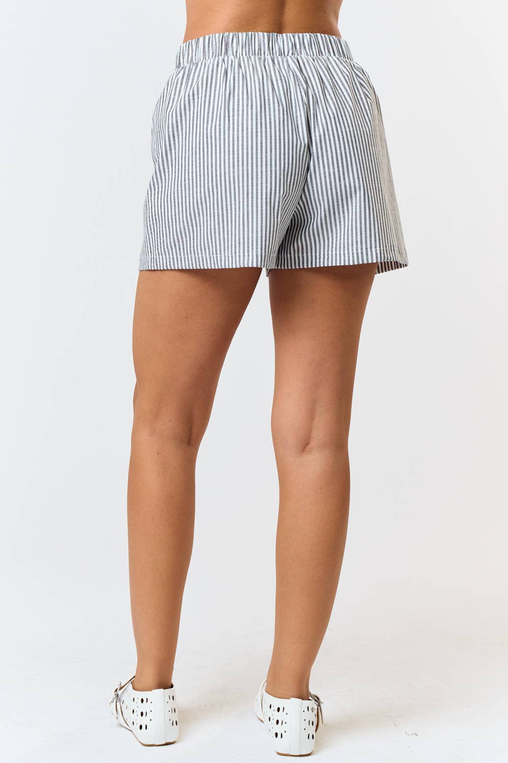 Pin Stripe Boxer Shorts - Grey