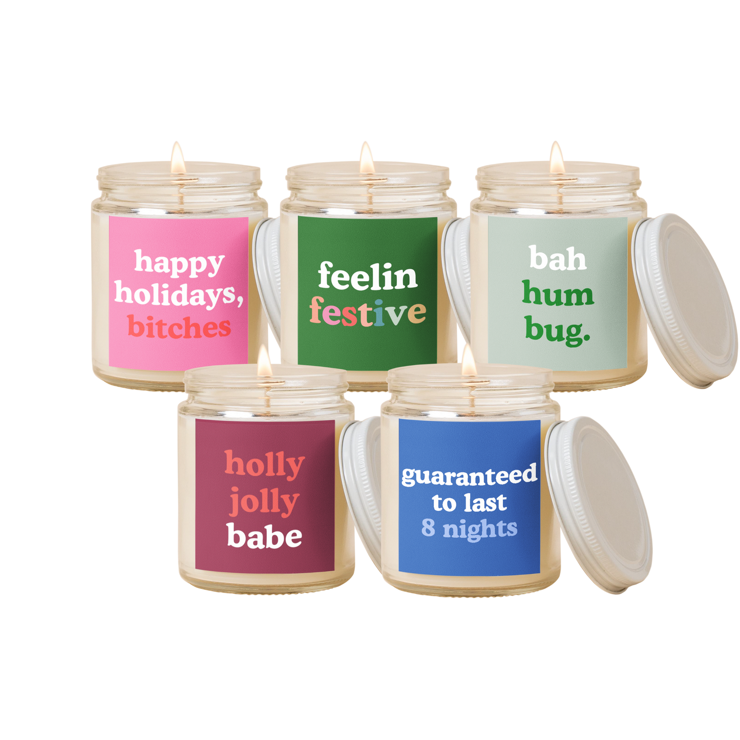 Holly Jolly Babe Holiday Candle