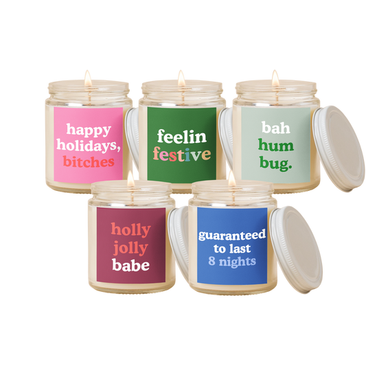 Bah Hum Bug Holiday Candle