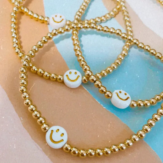 Gold Filled Smiley Bracelet