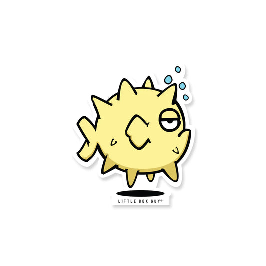 Pouty Blowfish Sticker