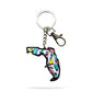 Florida Enamel Keychain