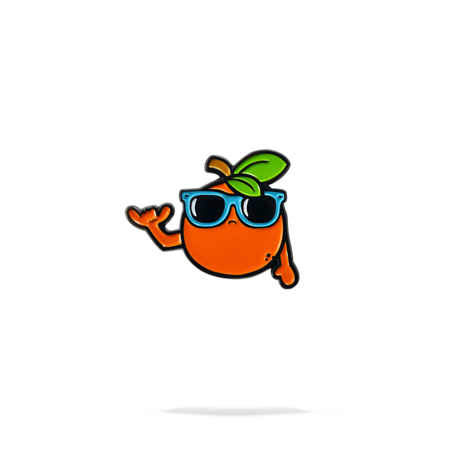 Orange Enamel Pin