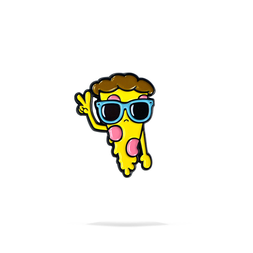 Pizza Dude Enamel Pin