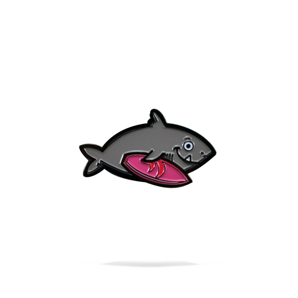 Surf Shark Enamel Pin