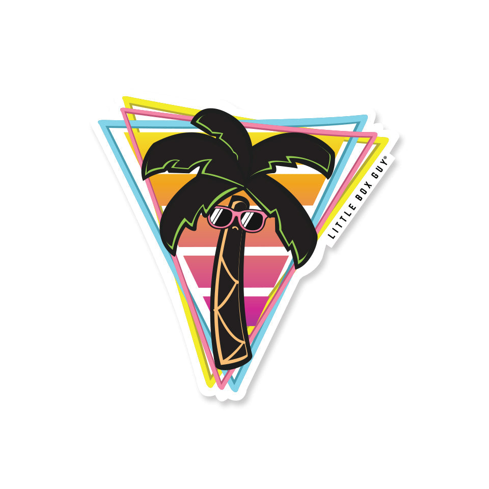 Retro Palm Tree Sticker