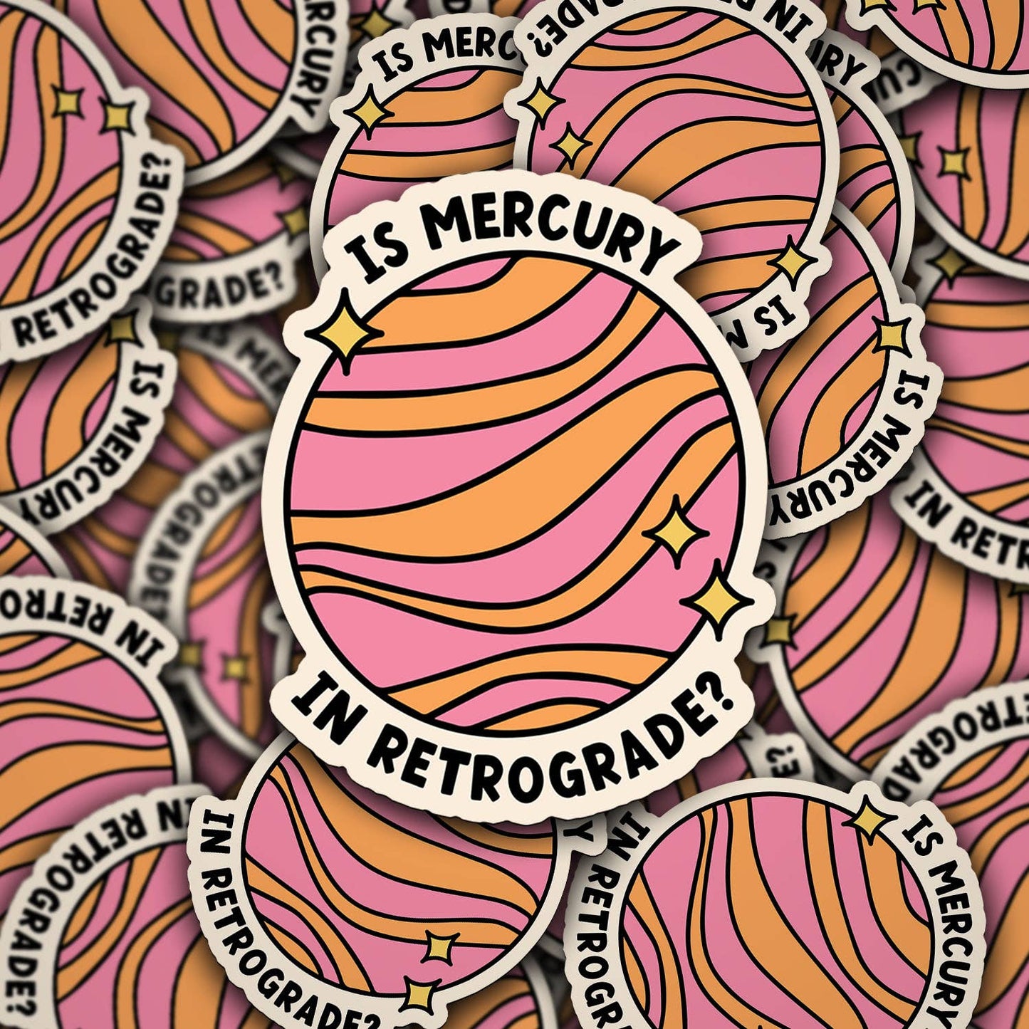Is Mercury In Retrograde Vinyl Die Cut Decal