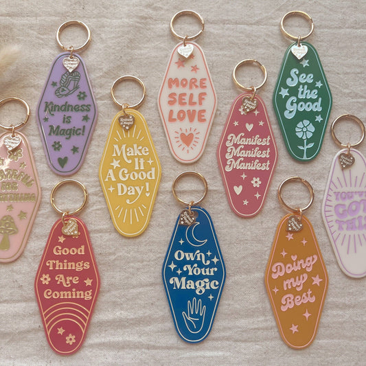 Motel Keychains - Inspirational Quotes