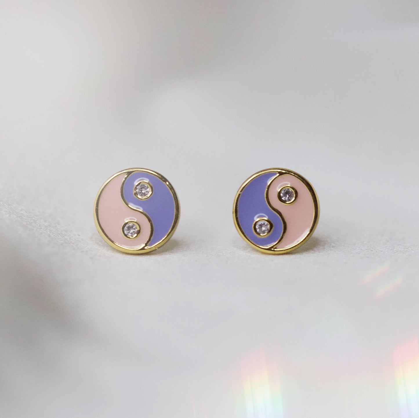 Yin Yang Stud Earrings