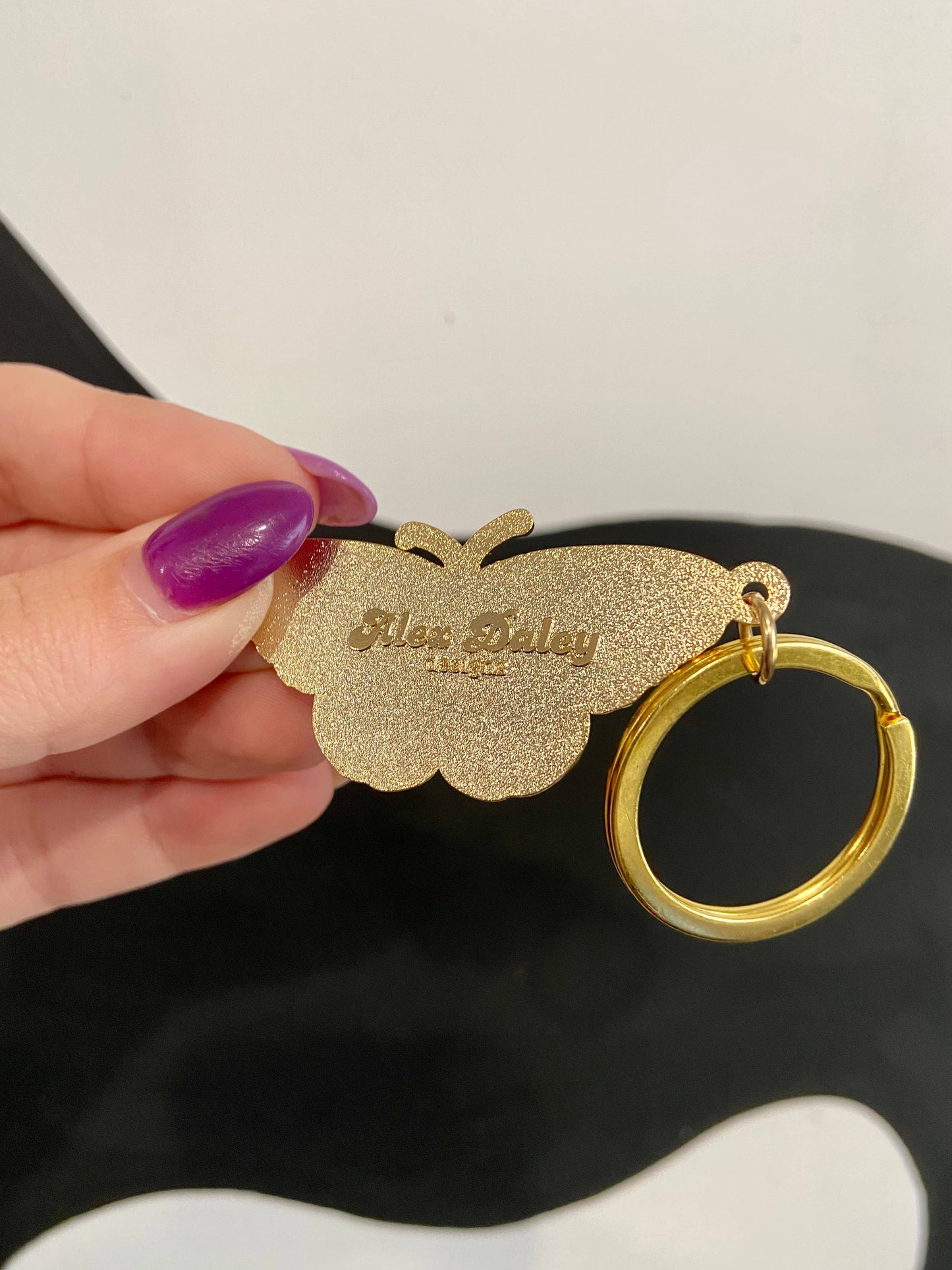 Butterfly Metal Keychain