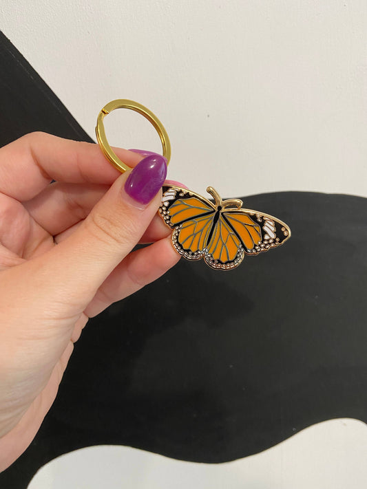 Butterfly Metal Keychain
