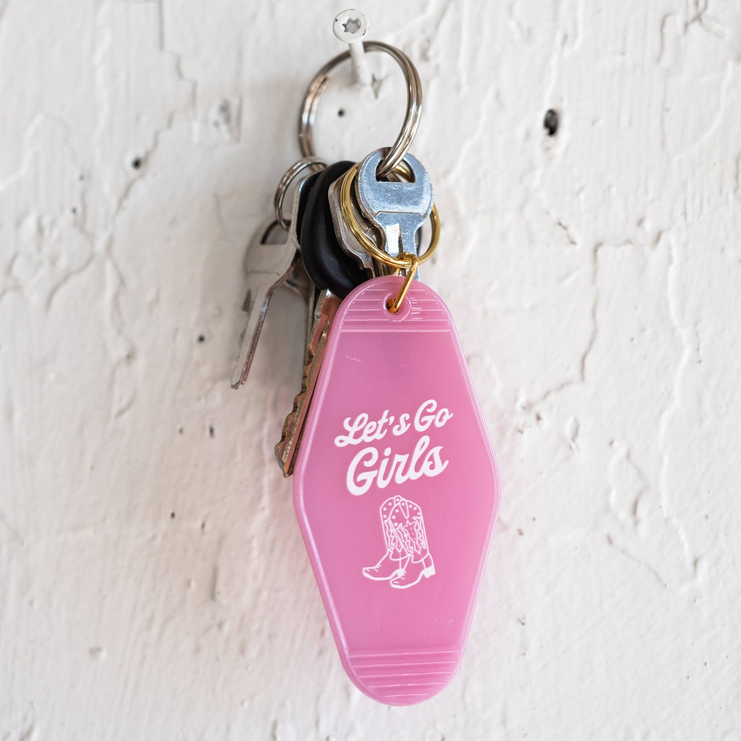 Let's Go Girls Motel Keychain