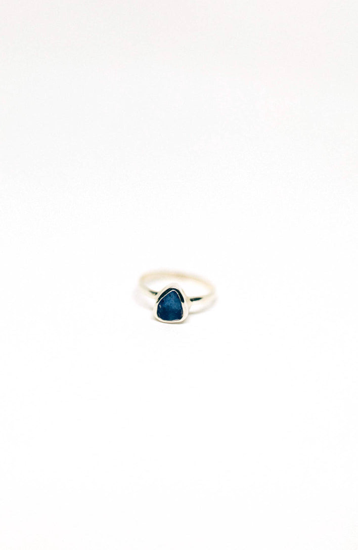 Sea Glass Ring - Blue