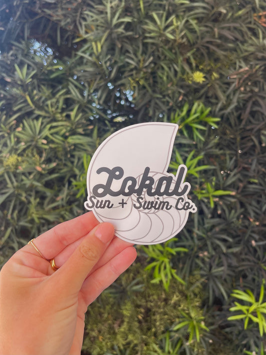 Lokal Sun + Swim Co. Shell Sticker